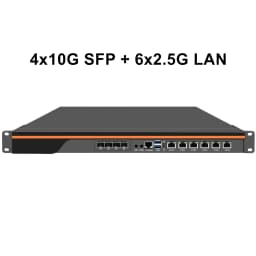 Topton 1U Rack Firewall Server Mini PC Intel I7 13620H I5 12450H 4x 2x 10G SFP 6x2.5G Nics 2xNVMe Enterprise Network Workstation