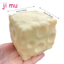 Buttery-Soft Peanut Crunchy Squishy Stress Ball Handmade Fidget Toy Squeeze Ball ASMR Sensory Toys for Adults
