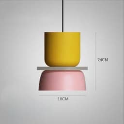 Modern Macaron Led Pendant Lamp Colorful Hanging Suspension Study Dining room Bedside Bedroom Chandelier Lighting lamp shades