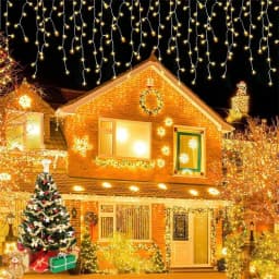 LED Garland Fairy Christmas Light Icicle String Lights 110V 220V Home Lighting For Eaves Wedding Shopping Mall Stair Decoration