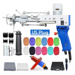110-240V 2 IN 1 Electric Carpet Tufting Gun Cut And Loop Pile Carpet Flocking Machines Carpet Weaving Flocking Machines Pink