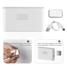 LED Motion Sensor Light Wireless LED Night Light Type C Rechargeable Night Light Cabinet Wardrobe Lamp Staircase For Kitchen LED