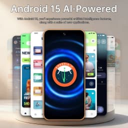 K-Touch A17 Pro Max Mobile Phones Smartphone Android 15 Cell Phone 7.3 Inch 22G+2TB 16+48MP Camera 5G Dual Sim 7800mAh Fingerprint Unlocked Global Version Cellphones
