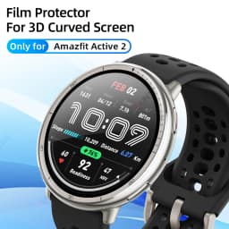 Screen Protector for Amazfit Active 2 3D Curved Screen Protector for Active 2 Ultra-HD Full Coverage Protective Film Accessories