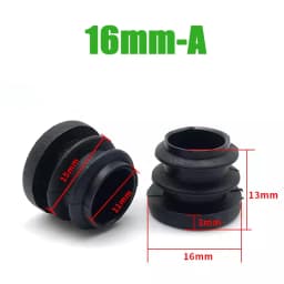 Black PE Plastic Round Pipe Plugs, Dia 10-100mm Furniture Foot Caps, Chair/Table Leg Protectors, Dustproof Tube Hole Covers