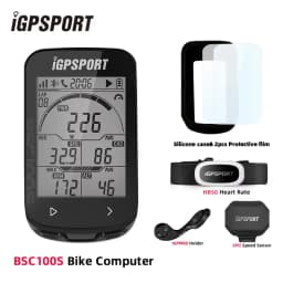 IGPSPORT BCS100S Bike Computer BLE ANT+ 2.6 Inch IPX7 Type-C 40H Battery Life Auto Backlight GNSS Stopwatch IGS Bicycle Computer