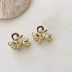 Metal Flower Mini Claw Clips for Women - Summer Bow Bangs Clips, Makeup Flyaway Fixing Tools, Shark Clips Hair Accessories