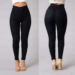 Spring Autumn New Solid Skinny Small Leg Pants Woman White High Waist Render Jeans Sexy Long Pants Femme Casual Pencil Pants