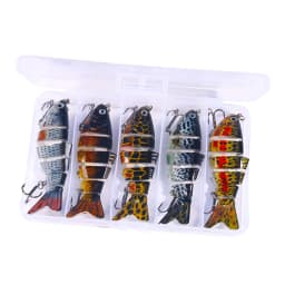 10cm 18g Sinking Wobblers 6 Segments Fishing Lures Multi Jointed Swimbait Hard Bait Fishing Tackle For Bass Isca Crankbait
