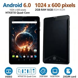 7 INCH T10 Android 6.0 Tablet PC 2GB RAM 16GB ROM LF705 MTK8735 Quad-Core 1.2GHz Support 3G / 4G Phone Call 2 X SIM Card