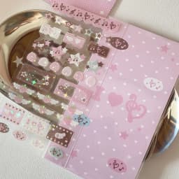 New Cute Musical Note Strawberry Glitter Sticker for Phone Camera Luggage Journal Sticker Kawaii Decoration Sticker Gift