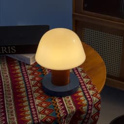 Mushroom Table Lamp USB Rechargeable LED Touch Desk Light Warm Color Night Light