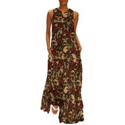 Skeleton Print Dress Spring Horror Monsters Street Style Bohemia Long Dresses Womens Night Club Maxi Dress Birthday Gift