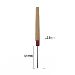 1 Piece Wooden Handle Soldering Pick with Titanium Tip Professional Welding Needle Goldsmithing Jewelry Making Tool