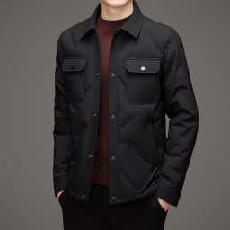 Men's 50% White Duck Down down coat 2026 winter turndown collar warm Down Jackets men fashion light and thin Jacket M-4XL