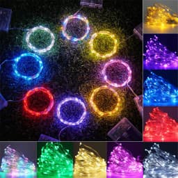 1Pack Fairy Light String Led Copper Wire String Light 1/2/5/10M Battery Powered For Bedroom Garden Party Wedding Decoration