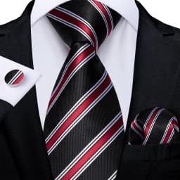 160cm Length Men's Tie Set Handkerchief Cufflinks Wedding Party Accessories Neck Ties Gift for Men Wholesale