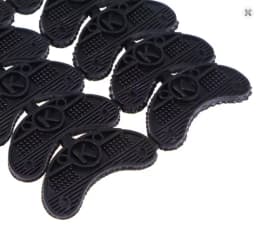 20/2Pair Rubber Shoes Heel Toe Plates Taps Sole Protectors Repair Horseshoe Offset Sole Anti Slip Heel Patch Repair Shoe Materia