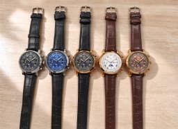 Chenxi 976 Leather Chronograph Date Men's Phase Of The Moon Timing Business Luminous Quartz Watch Relojes Para Hombres