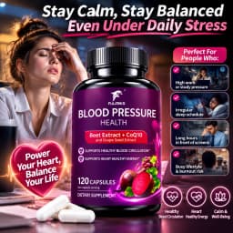 Beet Roots Capsules with CoQ10, Support Blood Pressure, Healthy Blood Circulation & Heart Healthy, Boost Energy Immune System