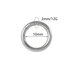1PC Surgical Steel Nose Rings Septum Clicker Segment Hinged Ring Nose Ear Cartilage Tragus Helix Ear Lobe Body Piercing Jewelry
