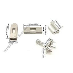 Premium 6PCS Bag Lock Set Metal Fastener For Fashion Women Handbag Backpack Repair And Creative Craft Projects