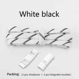 Magnetic Lock Shoelaces Elastic No Tie Shoe Laces Sneakers Shoelace For Kids and Adult One Size Fits All Shoes Shoestrings 1Pair