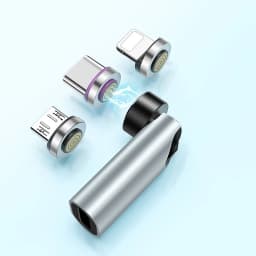 540° Degree Rotating Magnetic Wire Fast Charging PD 5A Adapter For Mobile Phone Accessories Type-C Data Transfer Cable Connector