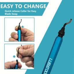 Burr Cutter Trimming Knife Scraper Deburring Tool HSS Steel Blade Remover Deburr Tube Reamer Kit Metal Resin Plastic Wood 3D DIY