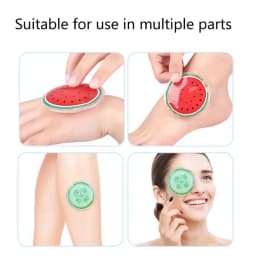 Fruit-Themed Reusable Gel Eye Mask – Hot & Cold Compress Pads for Eye Relaxation, Cooling & Warming Relief (Watermelon/Cucumber)