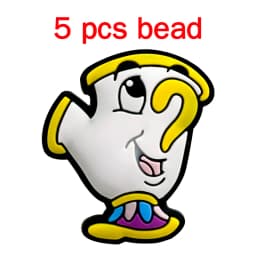 5pcs Silicone Pacifier Chain Cartoon Beads Baby DIY Care Nipple Chain Ornaments Parts
