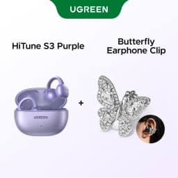 UGREEN Open Ear Clip Wireless Earbuds Bluetooth Sports Earphones Headphones in Mic with Earhooks & Ear Hook