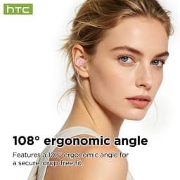 HTC NE91 Wireless Bluetooth Earbuds Noise Cancelling Headphones for Office Nap Work Break Comfortable Lightweight Sleep Earbuds