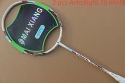 2 Pcs High-Elastic Carbon Fiber Bionic Elements Badminton Racket 28Lbs High-Quality Ultracore U10 Badminton Racquet