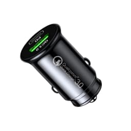 Dual USB Car Charger 48W Fast Charing USB C PD Car Cigarette Socket Lighter For iPhone Samsung Huawei Car Charger Power Adapter