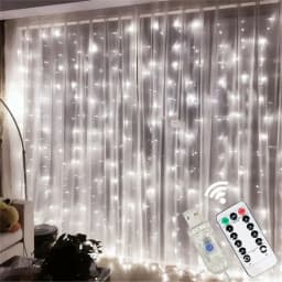 6m/3m LED Fairy String Curtain Lights New Year Lamp Christmas Lights 8 Mode Remote USB Festoon Christmas Decor For Home Holiday