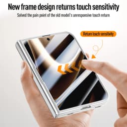Luxury Transparent 360 Rotate for Magsafe Bracket Case for iPhone Ultra Fold Cover HighDefinition privacy Screen Protector Case