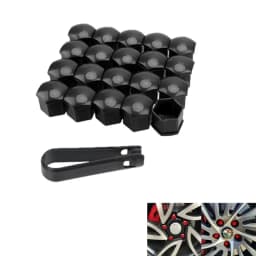 20/60pcs 17/19/21mm Wheel Nut Bolt Head Cover Cap Protective Bolt Caps Exterior Decoration Protecting Bolt Rims Screws Plugs