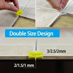 50/100Pcs Ceramic Tile Leveling System Spacers Clips Wedge for Tiling Fixing Floor Wall Gap Leveling System Construction Tools