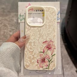 Cute Polka Dot Lily Floral Pattern Phone Case For iPhone 18 17 Pro Max Cases iPhone 16 15 Plus 14 13 12 11 XS X XR Air 17E Cover