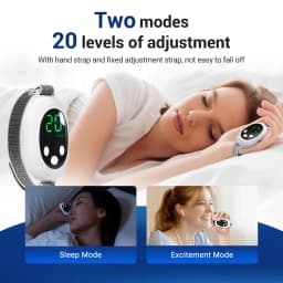 Handheld 20 Levels EMS Sleep Aid Relaxation Treatment Microcurrent Pulse Hypnosis Device Insomnia