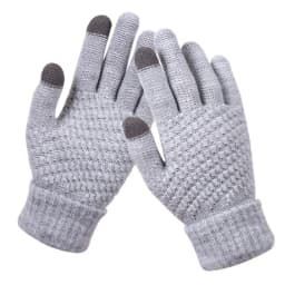 New Solid Color Touch Screen Knitted Gloves For Women Men Winter Outdoor Cycling Warm Knitted Gloves Unisex Daily Wear Touch
