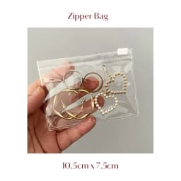 10/20PCS Transparent Plastic Pouches PVC Zipper Bag For Jewelry Bracelet Necklace Earrings Gift Storage Small Business Packages