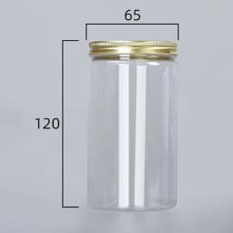Transparent Sealing Jar With Aluminium Screw Lids Kitchen Organizer Storage Seal Tanks For Grain Tea Candy Cookie Jars