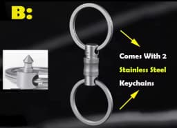 Titanium Alloy Quick Release Keychain 360° Rotatable unboxing Buckle Anti Stripping Dog walking Lightwei Safety With Lock design