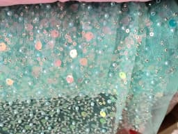 35Color .Beaded Symphony Sequins 3D Lace Fabric, Shiny Bridal Dress, Bridesmaid Dress,DIY Home Curtain,RS3455