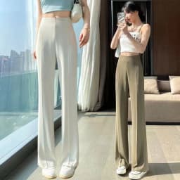 Sexy Trousers Woman Solid High Waist Tailoring Womens Pants Zipper Office Work Clothing Khaki Classic Vintage Casual Cotton Hot