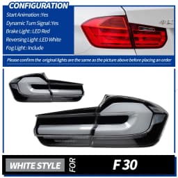 Auto Parts Tail light For BMW 3 Series F30 F35 2013-2019 Upgrade G30 LCI 3D Style Brake reversing light Car Accesorios Modified