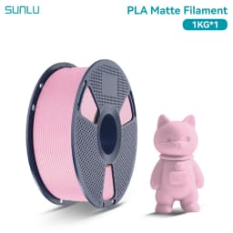 SUNLU 1Roll PLA Matte Filament 1.75mm 1kg Spool (2.2lbs) Smooth Matte Finish Neatly Wound Filament Fit Most FDM Printer