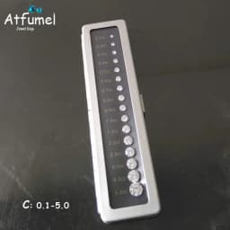 Diamond Zirconia Size Reference Contrast Carat Weight Diameter Special Cut Scale Master Teaching Tool Gemstone Contrast Tool